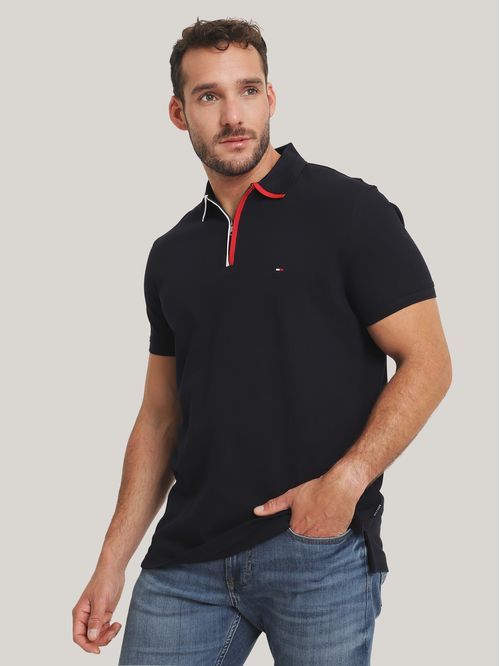 Polo Con Cierre Stripe Color