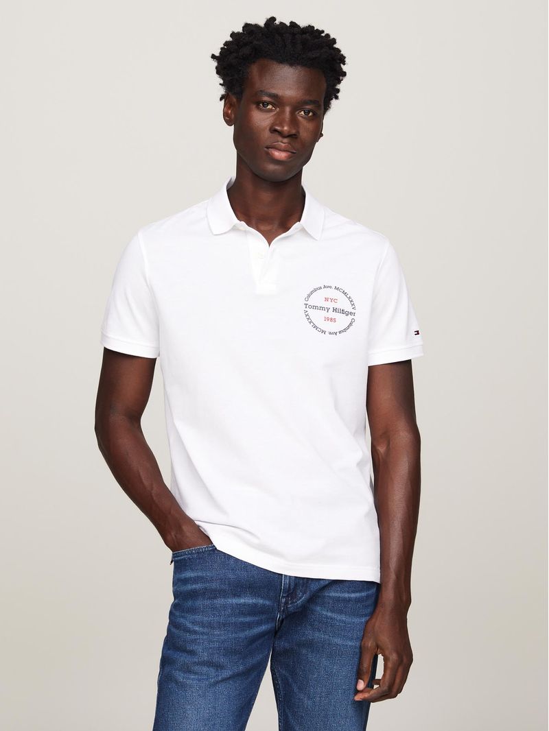 Polo-Con-Logo-Circular-Regular-Fit