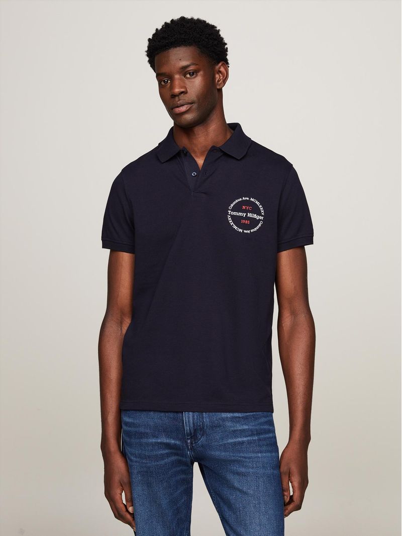 Polo-Con-Logo-Circular-Regular-Fit