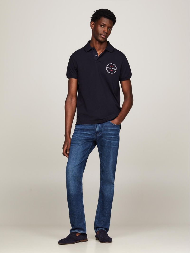 Polo-Con-Logo-Circular-Regular-Fit