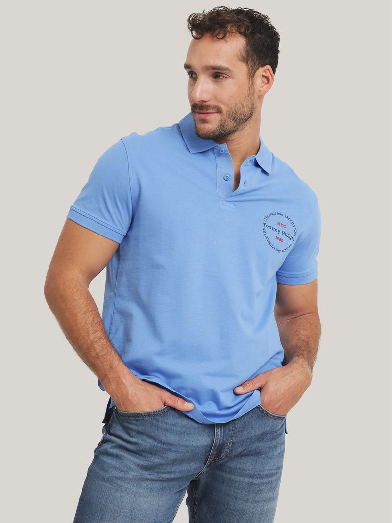 Polo-Con-Logo-Circular-Regular-Fit