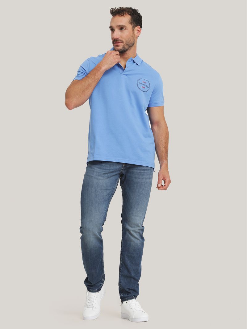 Polo-Con-Logo-Circular-Regular-Fit