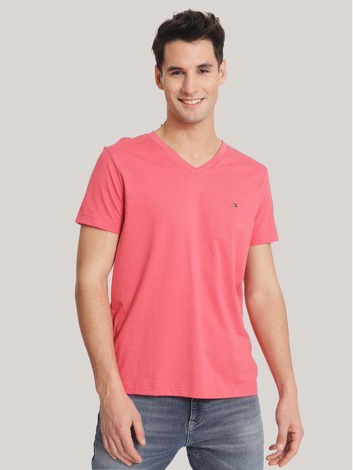 Polera Essential Cotton V-Neck Slim Fit