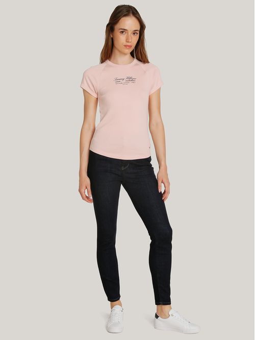 Polera Slim Fit Con Logo Script