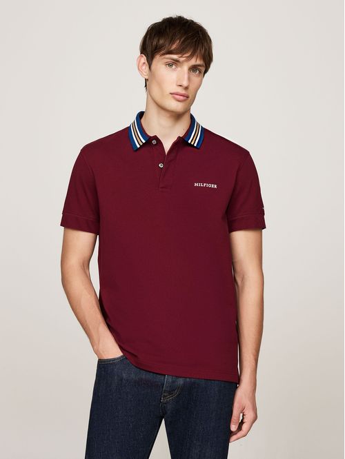 Polo Con Cuello A Contraste Regular Fit