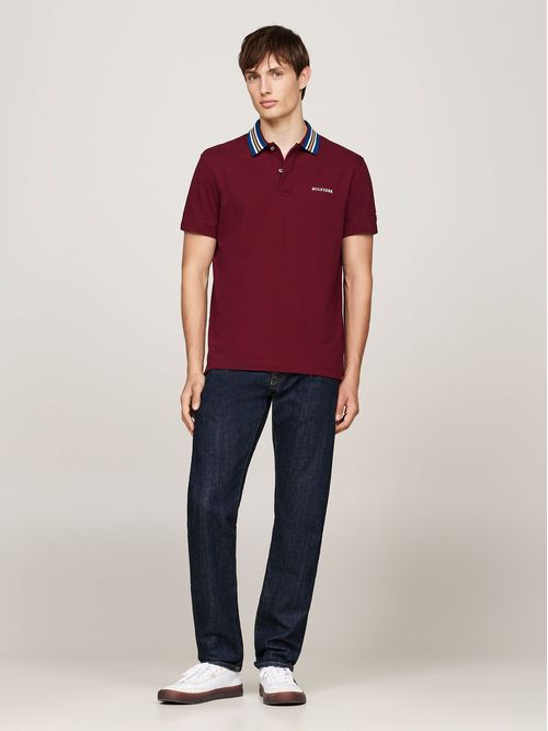 Polo Con Cuello A Contraste Regular Fit