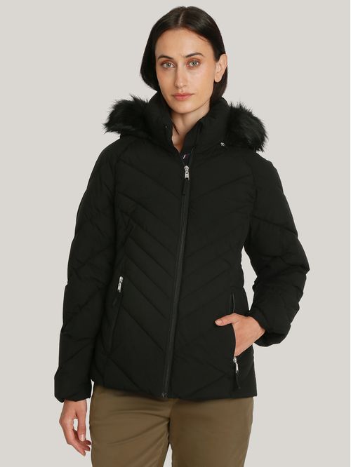 Parka Acolchada Con Gorro Teddy