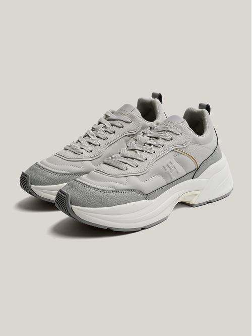 Zapatillas De Cuero Chunky Dressy