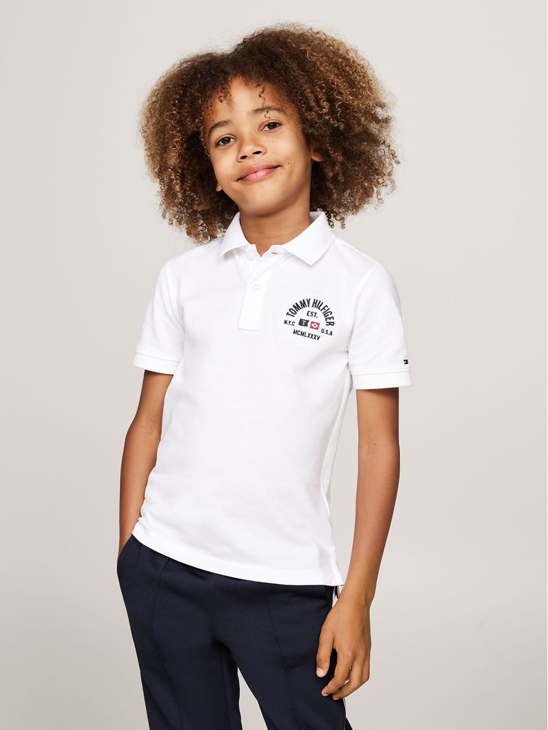 Polo-De-Niño-Logo-Flag-Regular-Fit