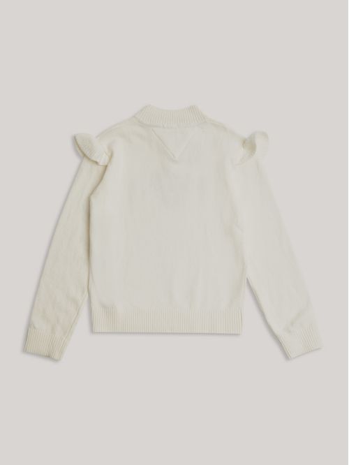 Sweater De Niña Con Logo De Lentejuelas