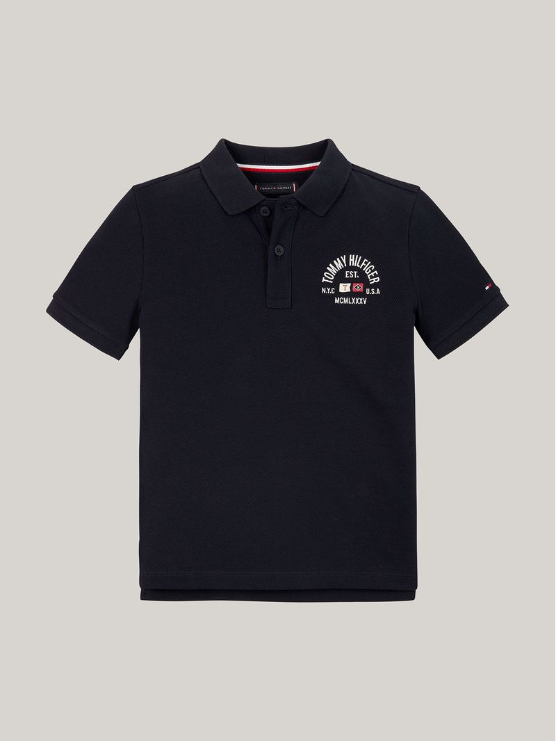 Polo-De-Niño-Logo-Flag-Regular-Fit