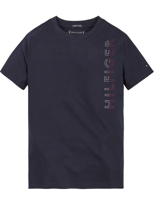 Polera De Niño Con Logo Vertical