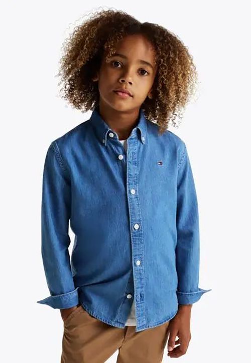 Camisa De Niño En Chambray Denim