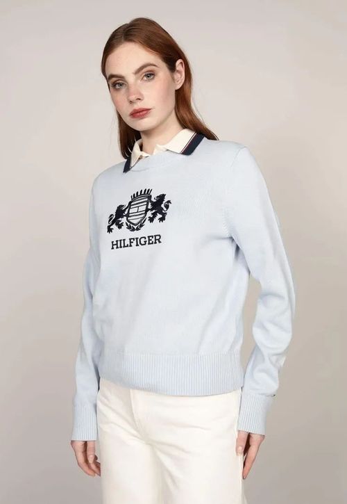 Sweater C-Neck Con Logo