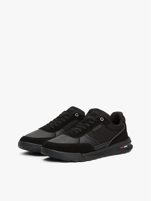 Zapatillas Retro Runner Mix De Cuero