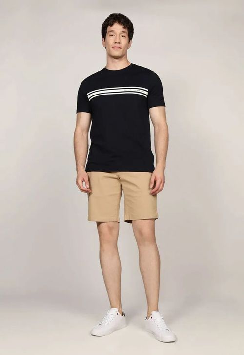 Polera Central Chest Stripe Logo