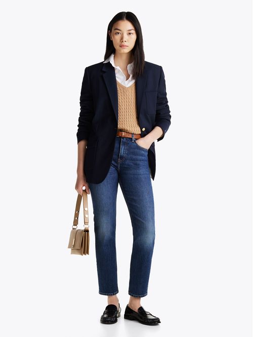 Jeans Slim Fit Cigarette Talle Alto