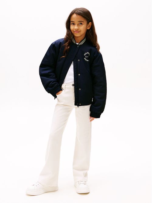 Chaqueta Bomber Varsity De Satén