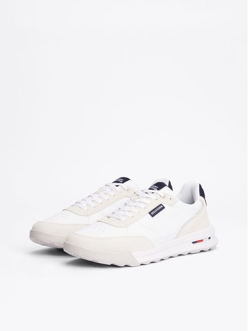 Zapatillas Retro Runner Mix De Cuero