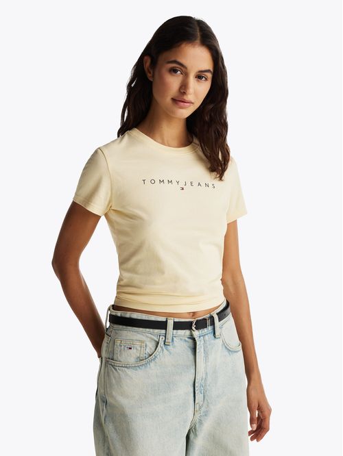 Polera Linear Con Logo Slim Fit