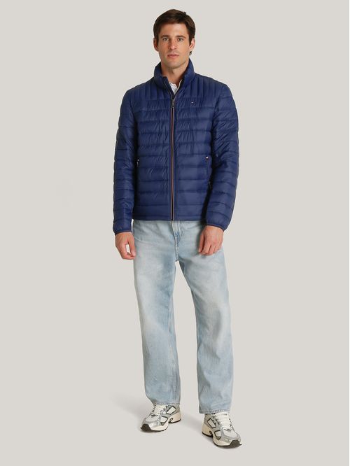 Parka Acolchada Ligera Con Logo