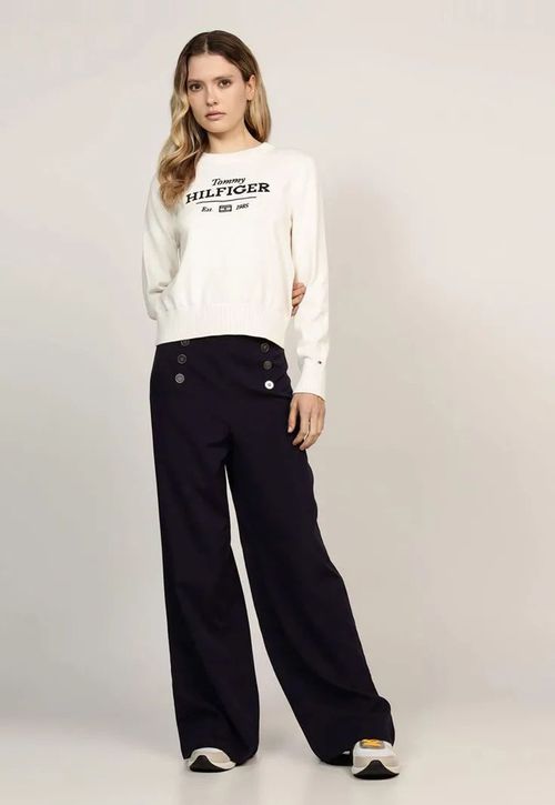 Sweater C-Neck Con Logo