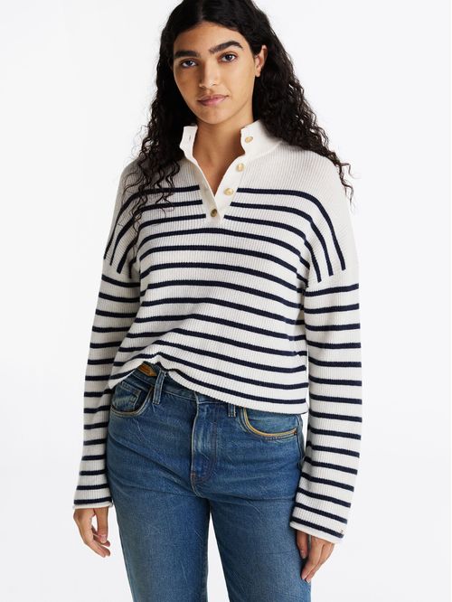 Sweater Gold Button