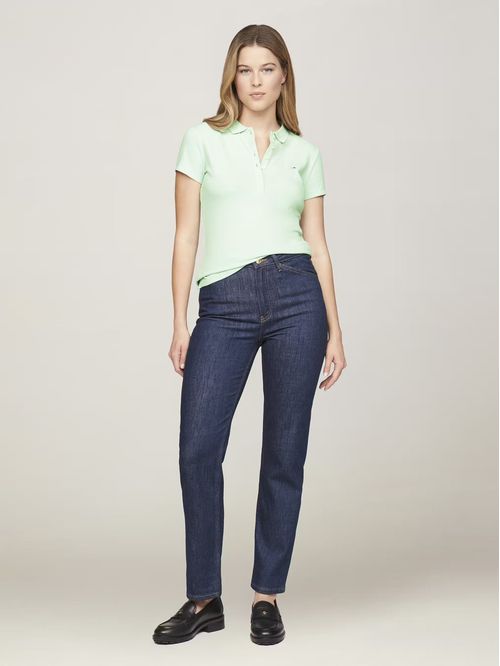 Polo Solid Slim Fit Con 5 Botones