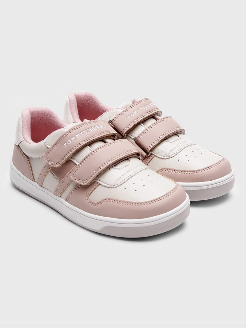 Zapatillas-De-Niña-Con-Velcro-Y-Logo