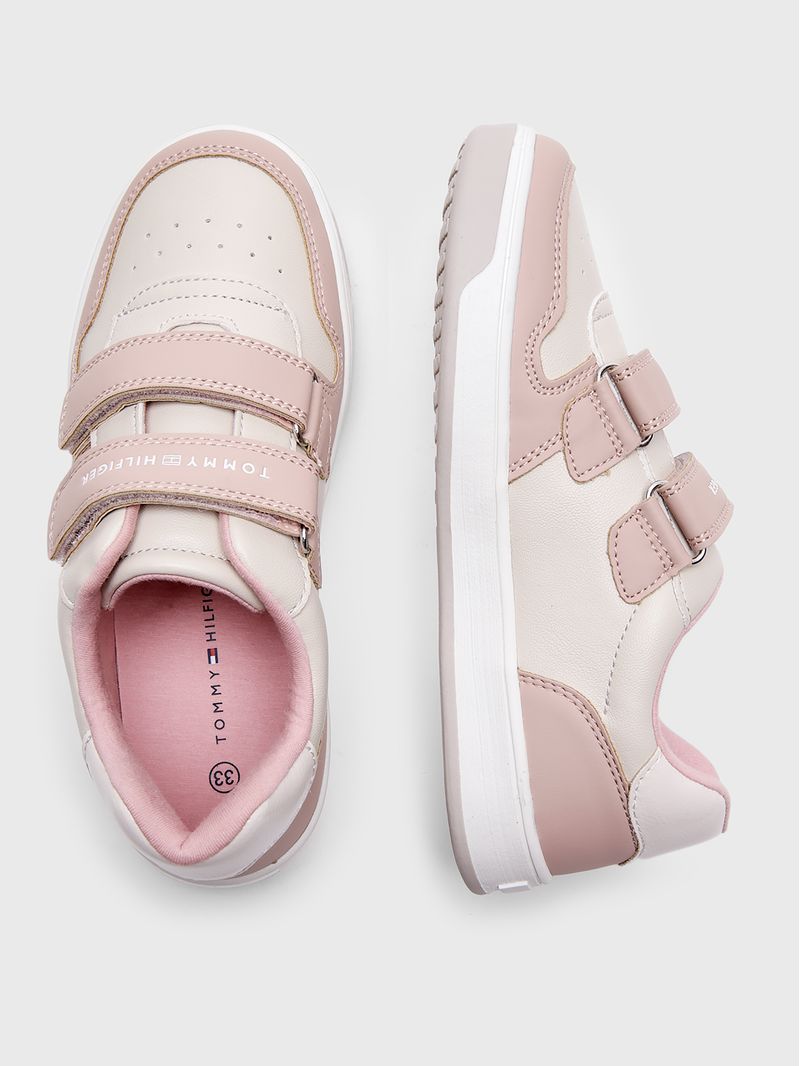 Zapatillas-De-Niña-Con-Velcro-Y-Logo