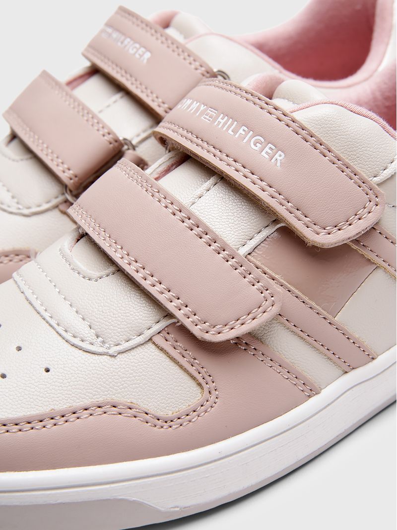 Zapatillas-De-Niña-Con-Velcro-Y-Logo