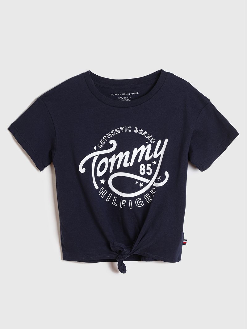 Polera-De-Niña-Anudada-Con-Logo