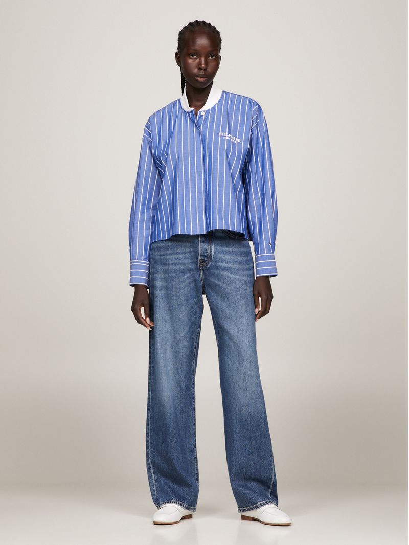 Camisa-Cropped-A-Rayas