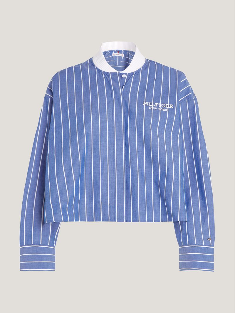 Camisa-Cropped-A-Rayas