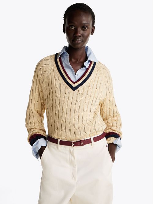Sweater Varsity V-Neck