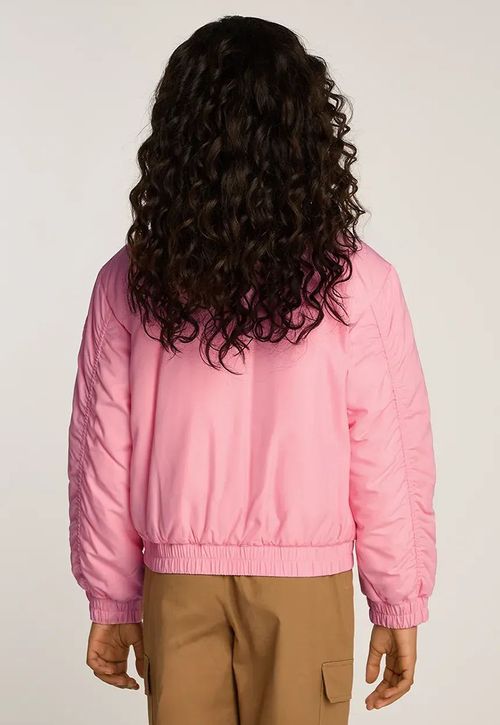 Chaqueta Bomber Varsity De Satén