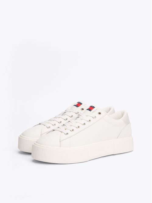 Zapatillas New Flatform De Cuero