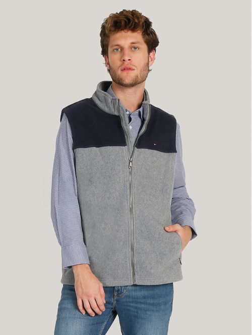 Chaqueta Vest Solid Con Logo
