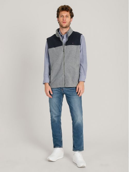 Chaqueta Vest Solid Con Logo