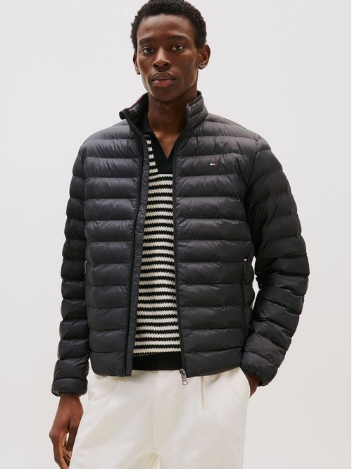 Parka Packable Solid Con Logo