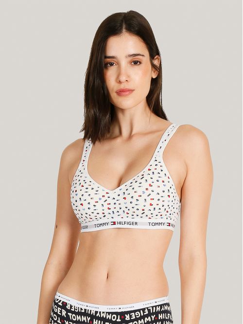 Bralette con logo en la banda elástica