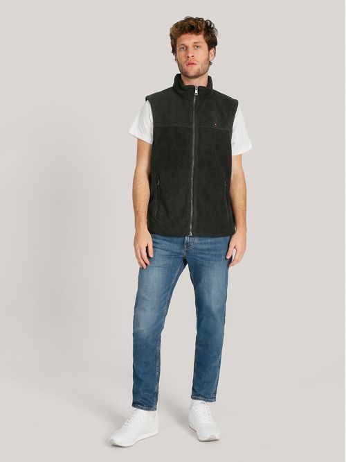 Chaqueta Vest Solid Con Logo