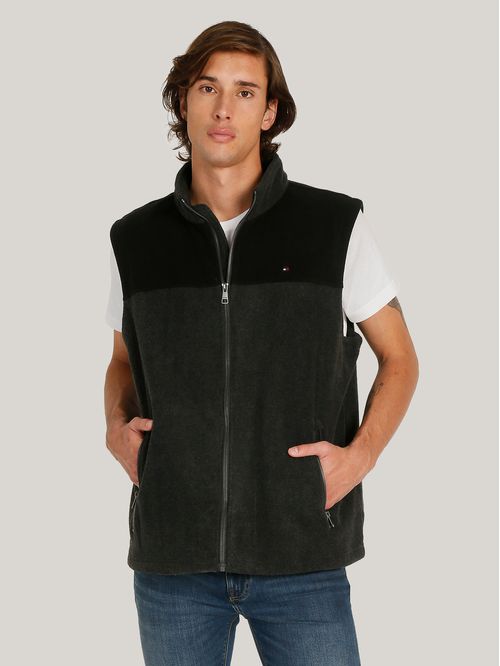 Chaqueta Vest Solid Con Logo