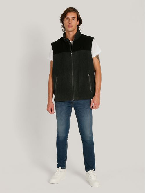 Chaqueta Vest Solid Con Logo