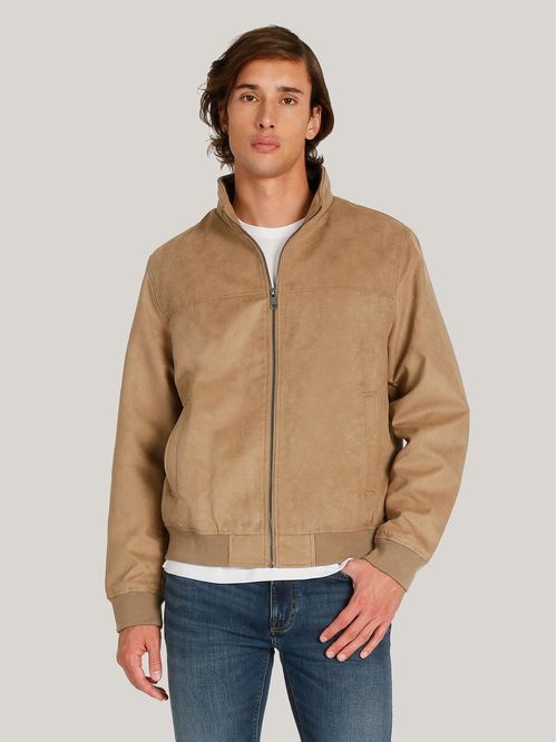 Chaqueta Bomber Microsuede