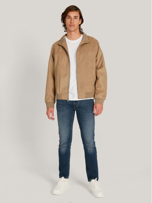 Chaqueta Bomber Microsuede