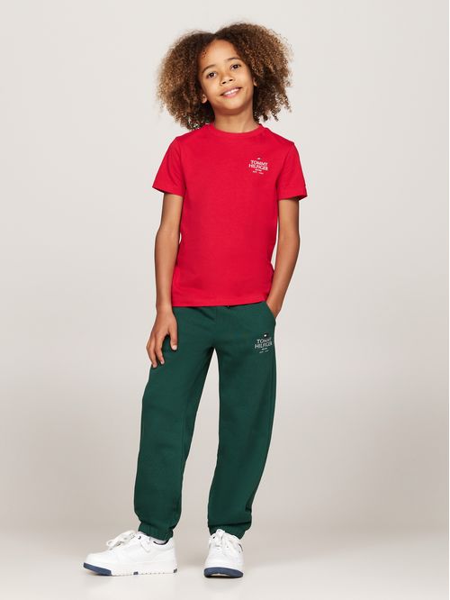Joggers De Niño Con Logo Gráfico