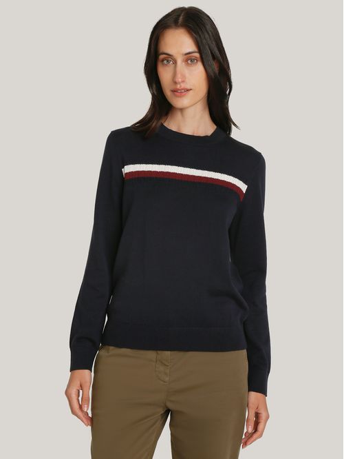 Sweater Global Stripe Con Logo
