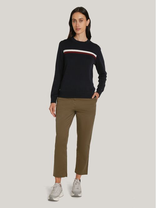 Sweater Global Stripe Con Logo