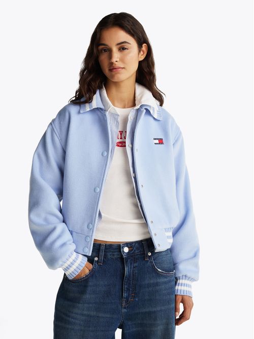 Chaqueta Bomber De Estilo Varsity